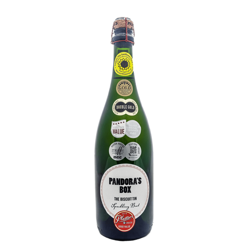 K & L Wines Online Wine Pandora's Box Biscuit Tin Brut 750 ml