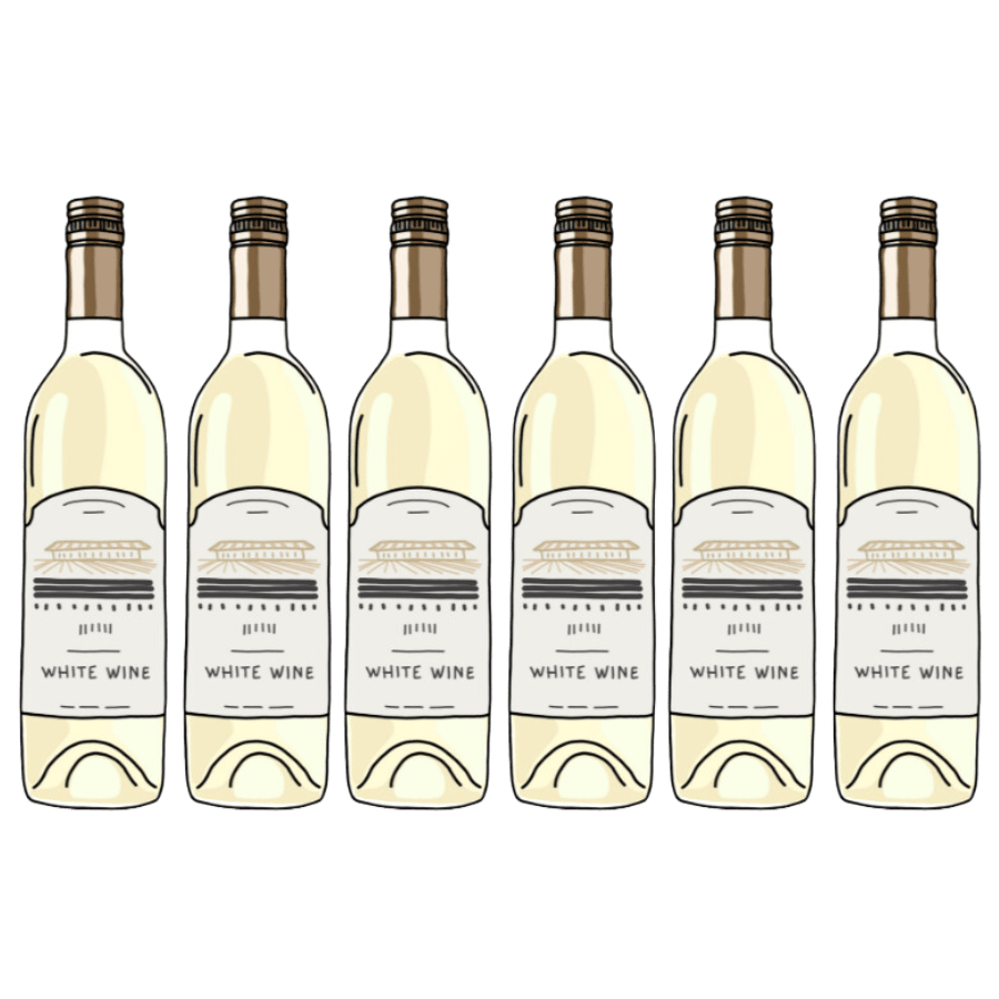 K and L Wines Online Subscription Six Whites The Wine Club ~ The Everyday Edition ~ Six Bottles Case ~ 6 x  Everyday Drinking Wine