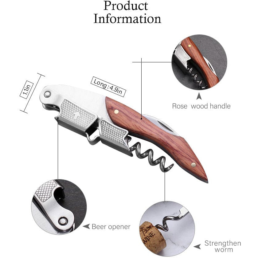 K and L Wines Online Wine Accesories L' Eqiupette Professional Waiters Friend Corkscrew with built-in Foil Cutter