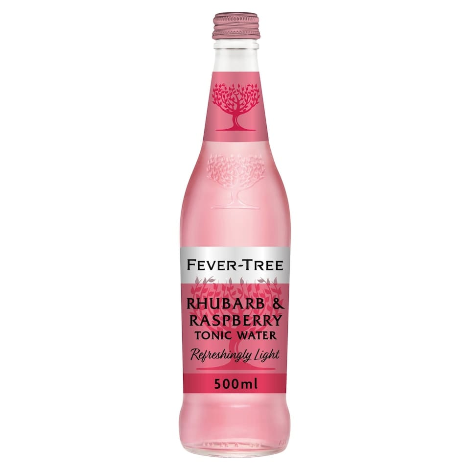 K & L Wines Online Mixer Fever Tree Rhubarb & Raspberry Tonic Water 500Ml