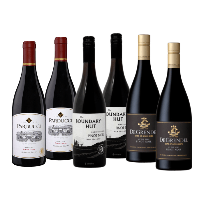 K and L Wines Wine Pinot Noir - Three Continents Mixed case 6 x 750 ml