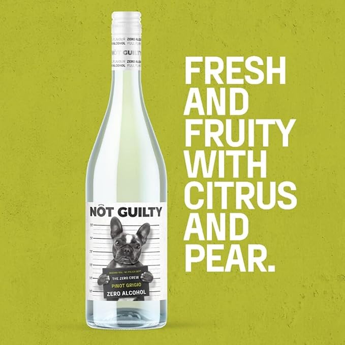 K & L Wines Online Not Guilty Pinot Grigio Alcohol Free Australian White Wine 750ml