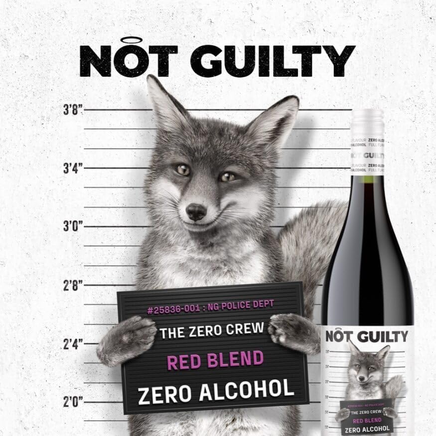 K & L Wines Online Not Guilty Red Blend Alcohol Free Australian Red Wine 750 ml
