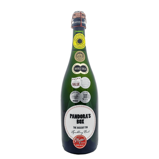 K & L Wines Online Wine Pandora's Box Biscuit Tin Brut 750 ml