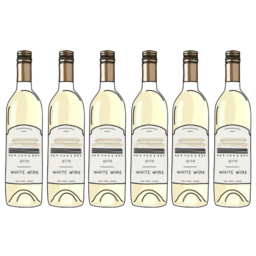 K and L Wines Online Subscription Six Whites The Wine Club ~ The Everyday Edition ~ Six Bottles Case ~ 6 x Everyday Drinking Wine