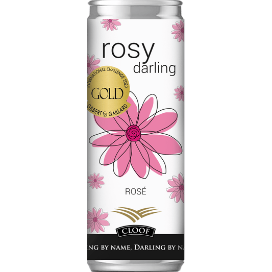 Light Gray Cloof's Rosy Darling  Pinotage Rosé in  a  Can Pinotage Ros?®  250ml