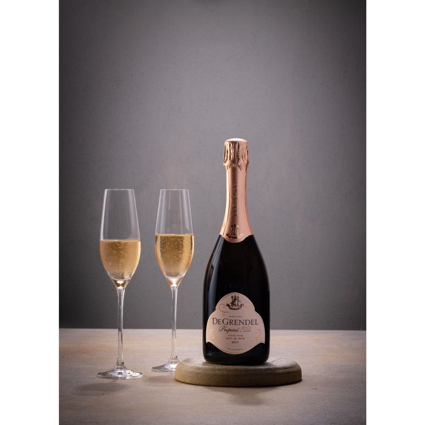 Dim Gray De Grendel Proposal Hill Brut MCC Rosé 750ml