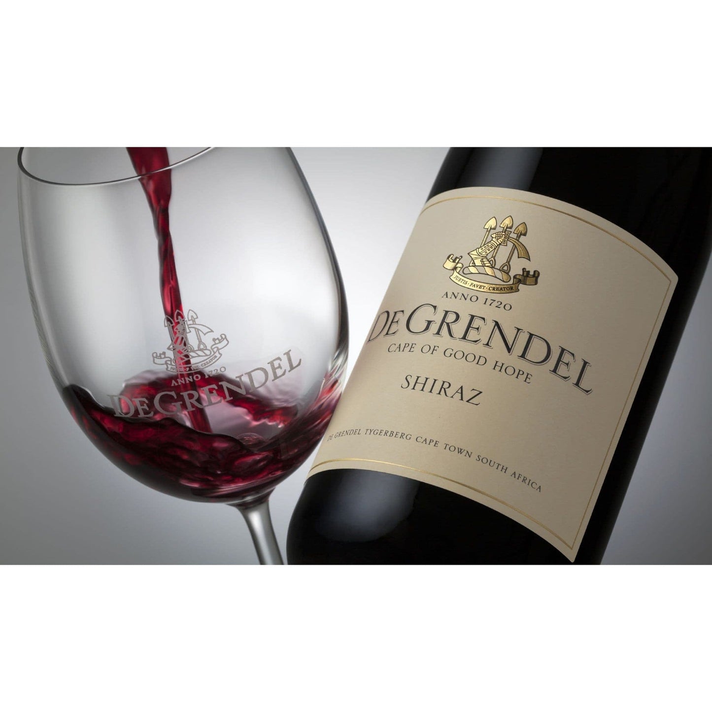 Light Slate Gray De Grendel Shiraz 750 ml