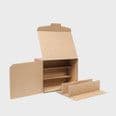 Beige 6 Bottle Kraft Natutal Gift Box