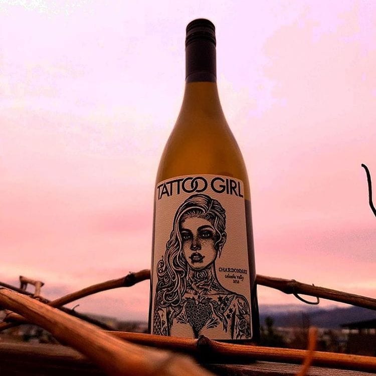 Willaim Weaver wine Tattoo Girl Chardonnay 750 ml