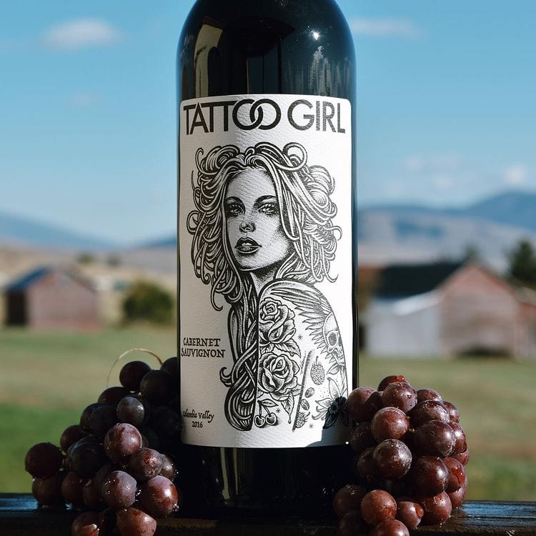 Willaim Weaver Wine Tattoo Girl Cabernet Sauvignon 750 ml