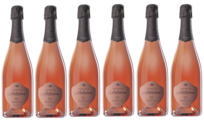 Autreau 1er Cru Brut  Rose Champagne  NV 6 x 750 ml