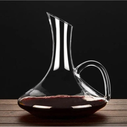 K and L Wines DEcanter Wine Decanter 1.5 litre round base with handle