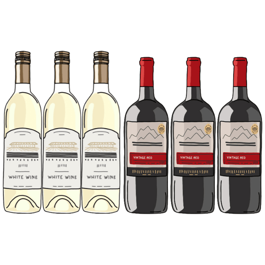 K and L Wines Online Subscription Three Reds and Three Whites The Wine Club ~ The Everyday Edition ~ Six Bottles Case ~ 6 x  Everyday Drinking Wine