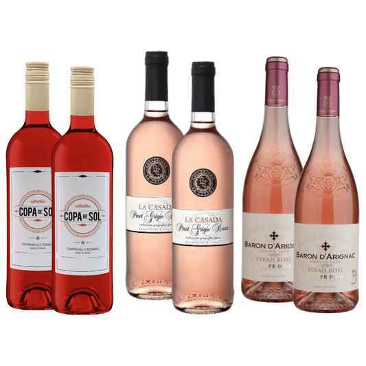 K and L Wines Easy Drinking  Rosé 6 Bottle Mixed Case 6 x 750 ml