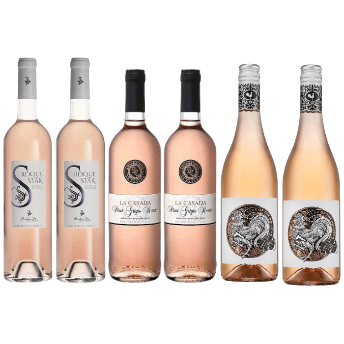 K and L Wines Sun Glow Rosé Wine Collection - Mixed 6 x 750 ml Case