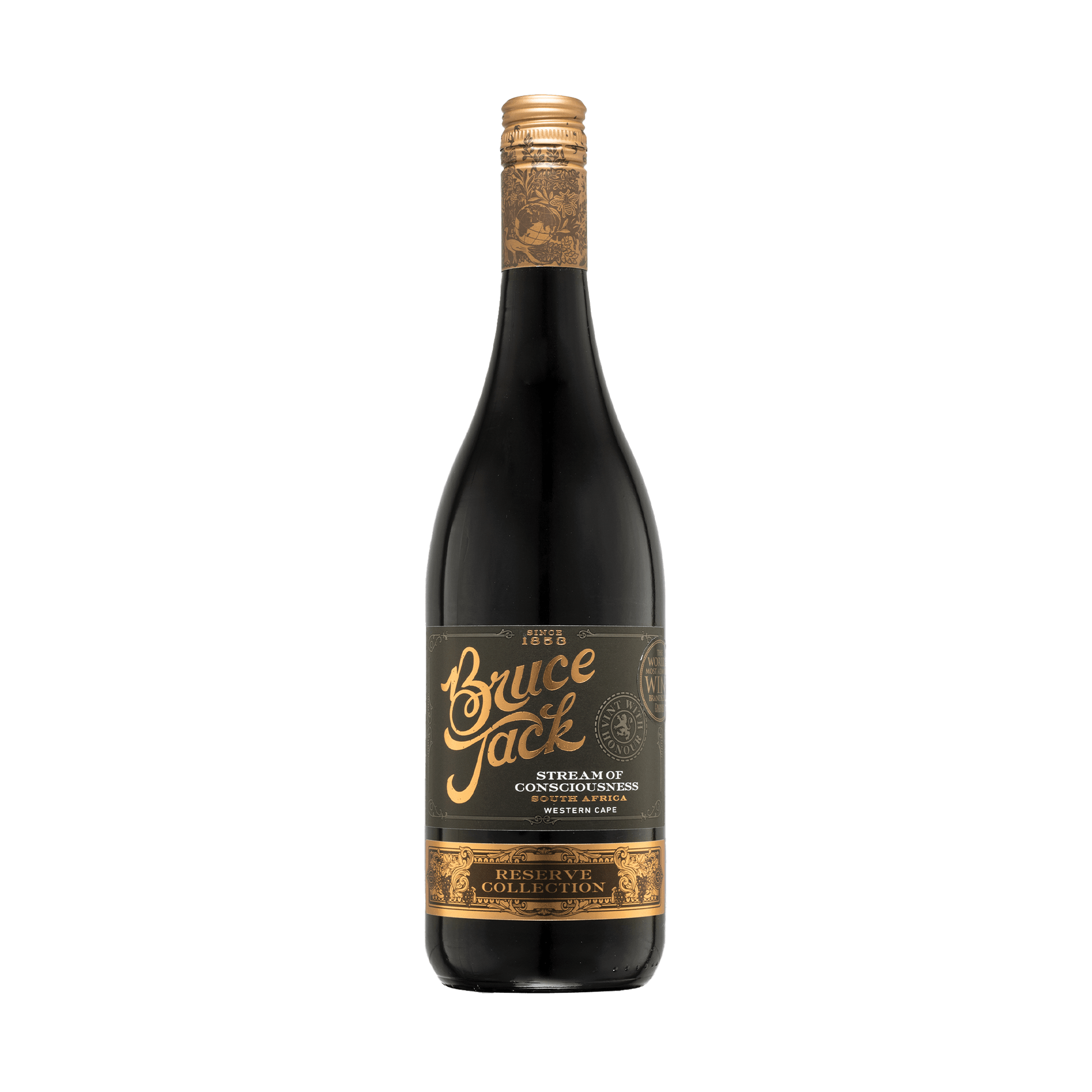 Bruce Jack Reserve South African Wine Bruce Jack Reserve Stream of Consciousness Cinsault  Shiraz Grenach 750 ml