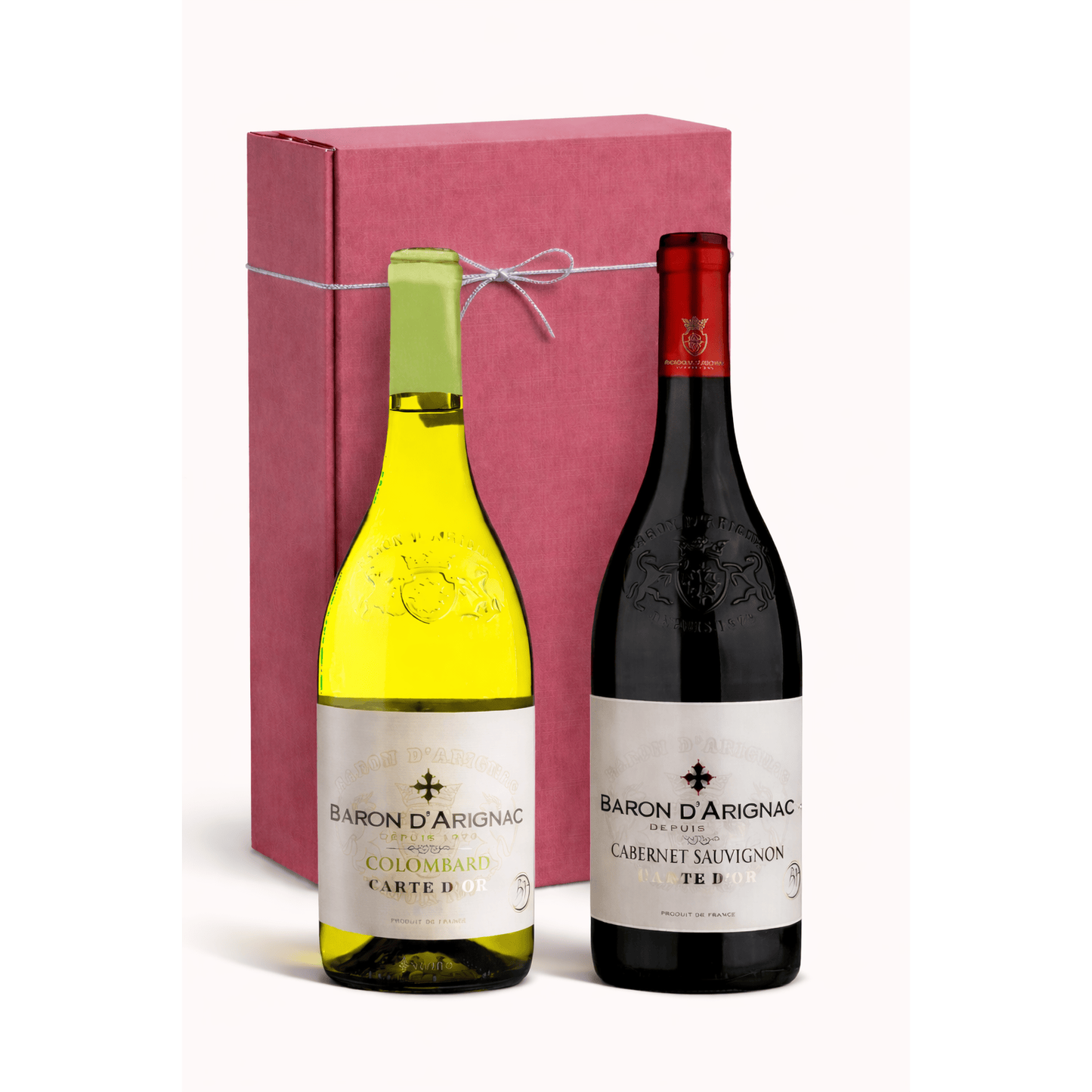 K and L Wines French Twins - Le Grand Baron Red and White Wine Gift Pack