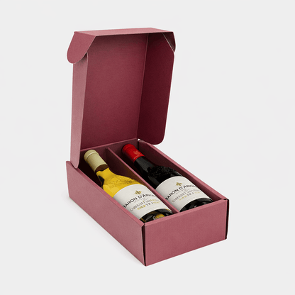 K and L Wines French Twins - Le Grand Baron Red and White Wine Gift Pack