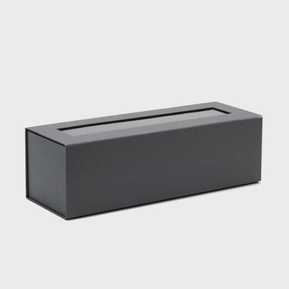 K and L Wines Online Gift Packaging 1 bottle charcoal magnetic folding gift box