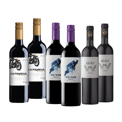 K and L Wines South African Wine Easy Drinking Red Wine Mixed case of Very quaffable Wine 6 x 750 ml