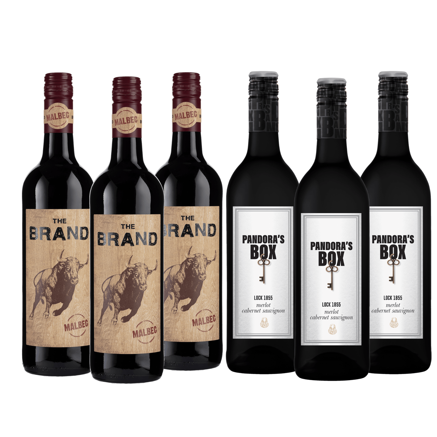 K and L Wines South African Wine Merlot and Malbec mixed case 6 x 750 ml