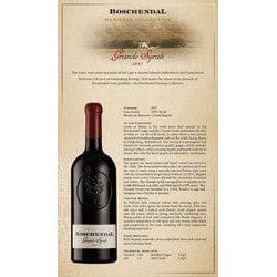 Boschendal Wine Estate South African Wine Boschendal Grande Syrah 750 ml