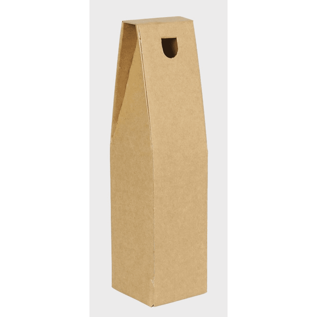 Tan 1 Bottle Gift Carton - Kraft Paper