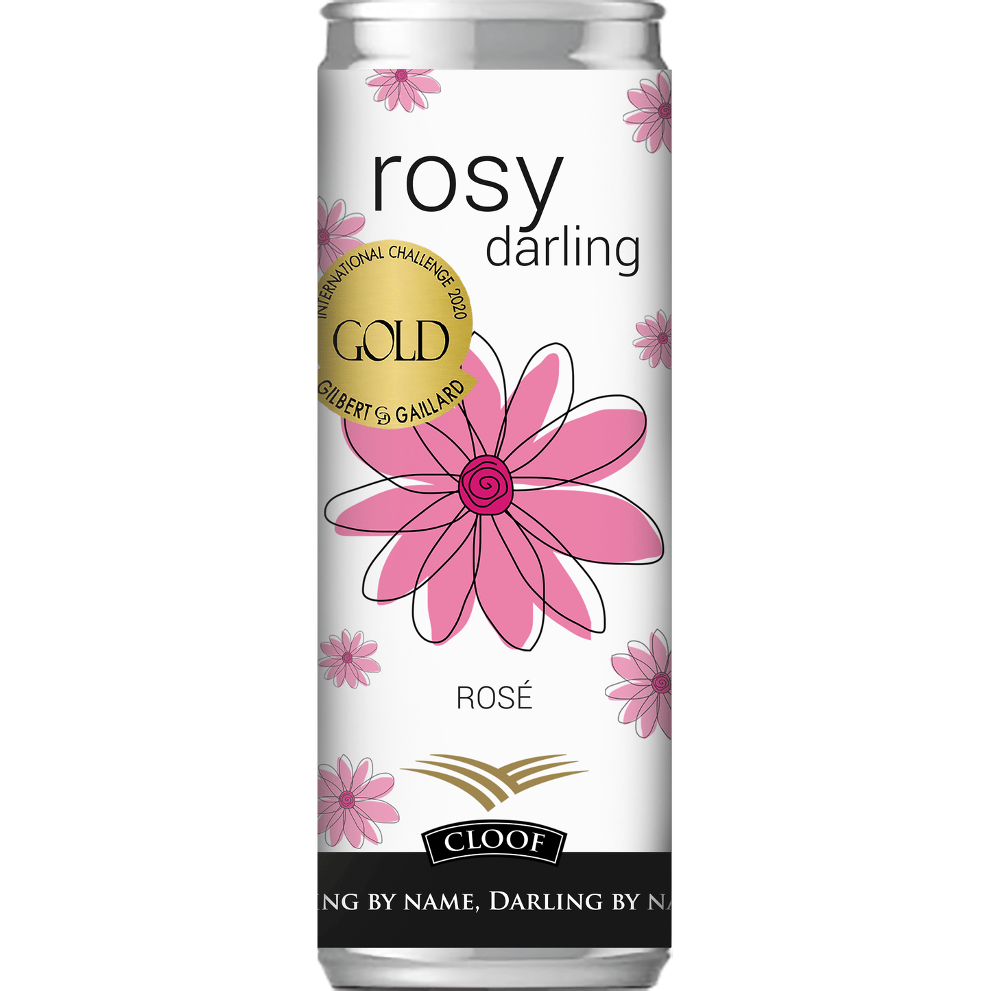 Light Gray Cloof's Rosy Darling  Pinotage Rosé in  a  Can Pinotage Ros?®  250ml
