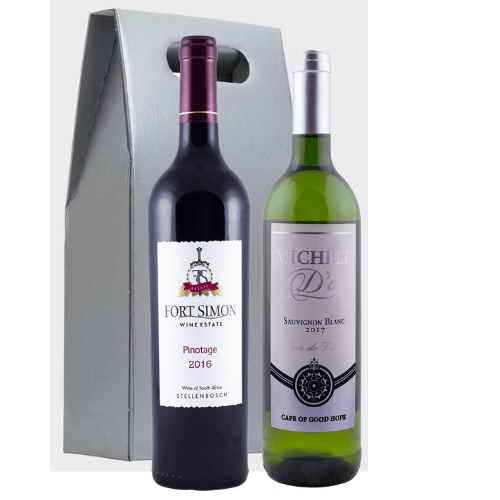 Kand L Wines South African Wine Pinotage and Sauvignon Blanc Gift Pair