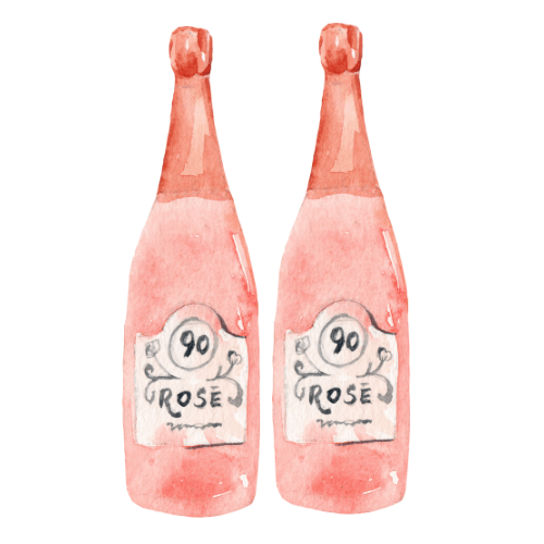 Light Pink Discovery Option ~ Two Premium Bottle of Wine Subscription