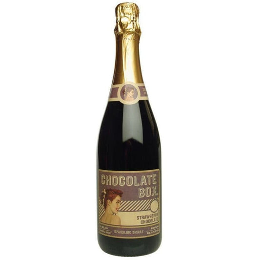 Dark Slate Gray Chocolate Box Sparkling Shiraz Strawberry Chocolate 750ml