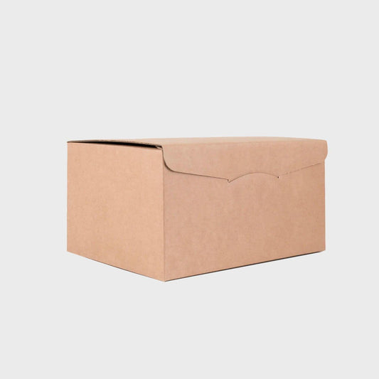 Light Gray 6 Bottle Kraft Natutal Gift Box