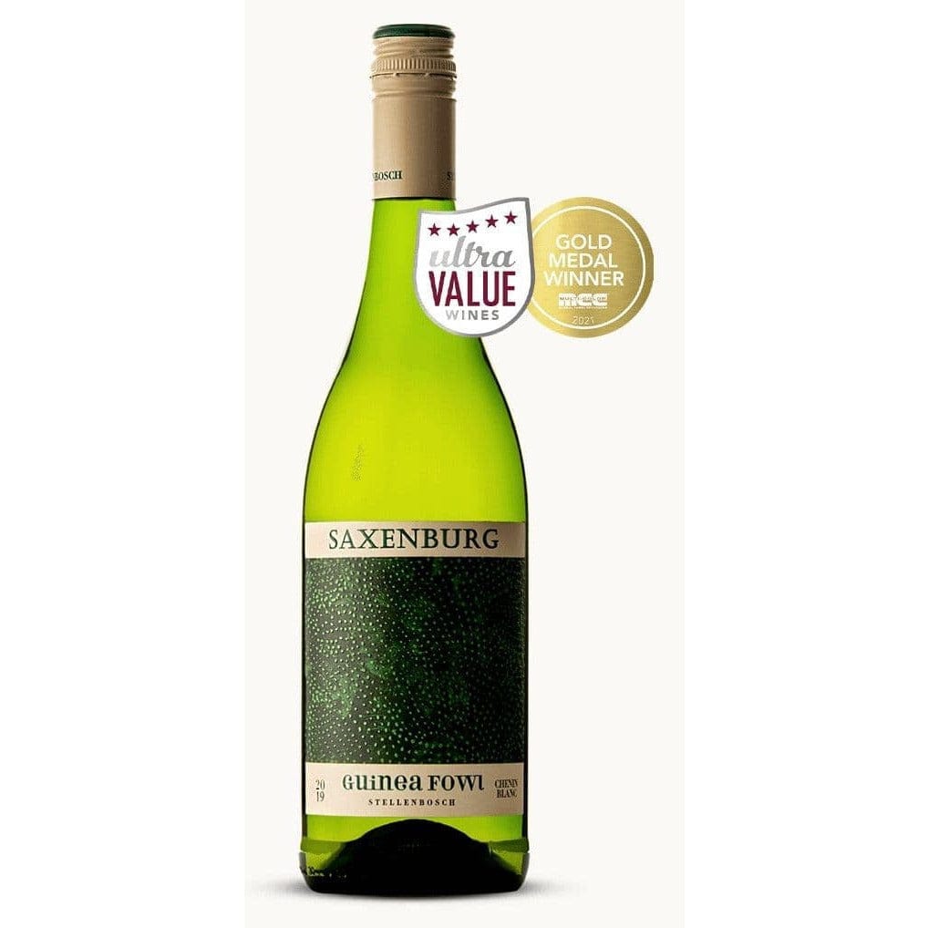 Dark Slate Gray Saxenburg Guinea Fowl White  Chenin Blanc 750 ml