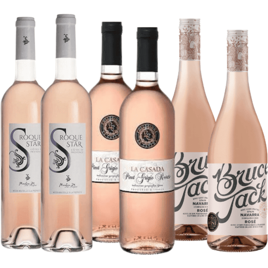 K and L Wines Sun Glow Rosé Wine Collection - Mixed 6 x 750 ml Case