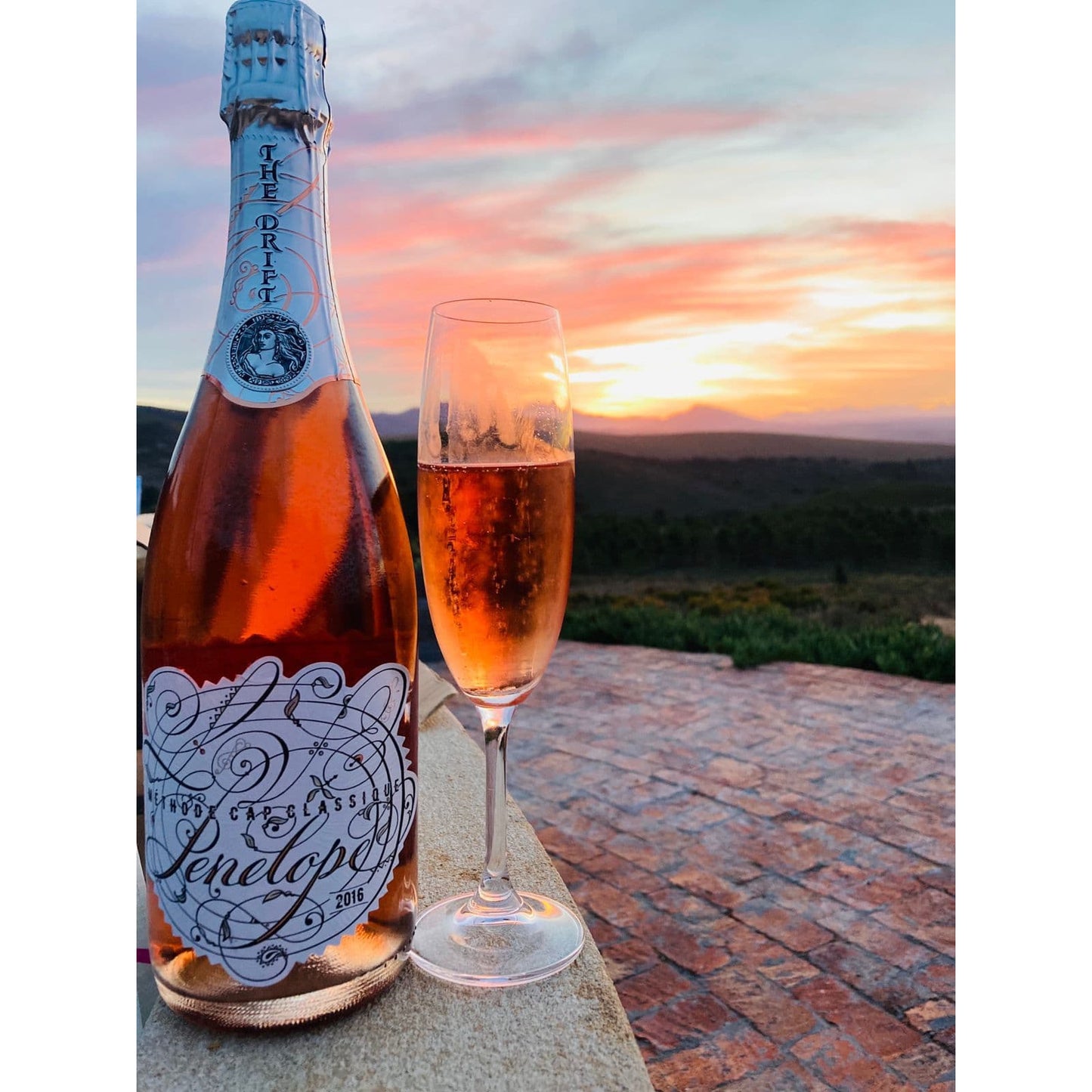 Dark Gray The Drift Estate  Penelope Methode Cap Classique Sparkling Rosé (MCC) 6 x 750ml Case